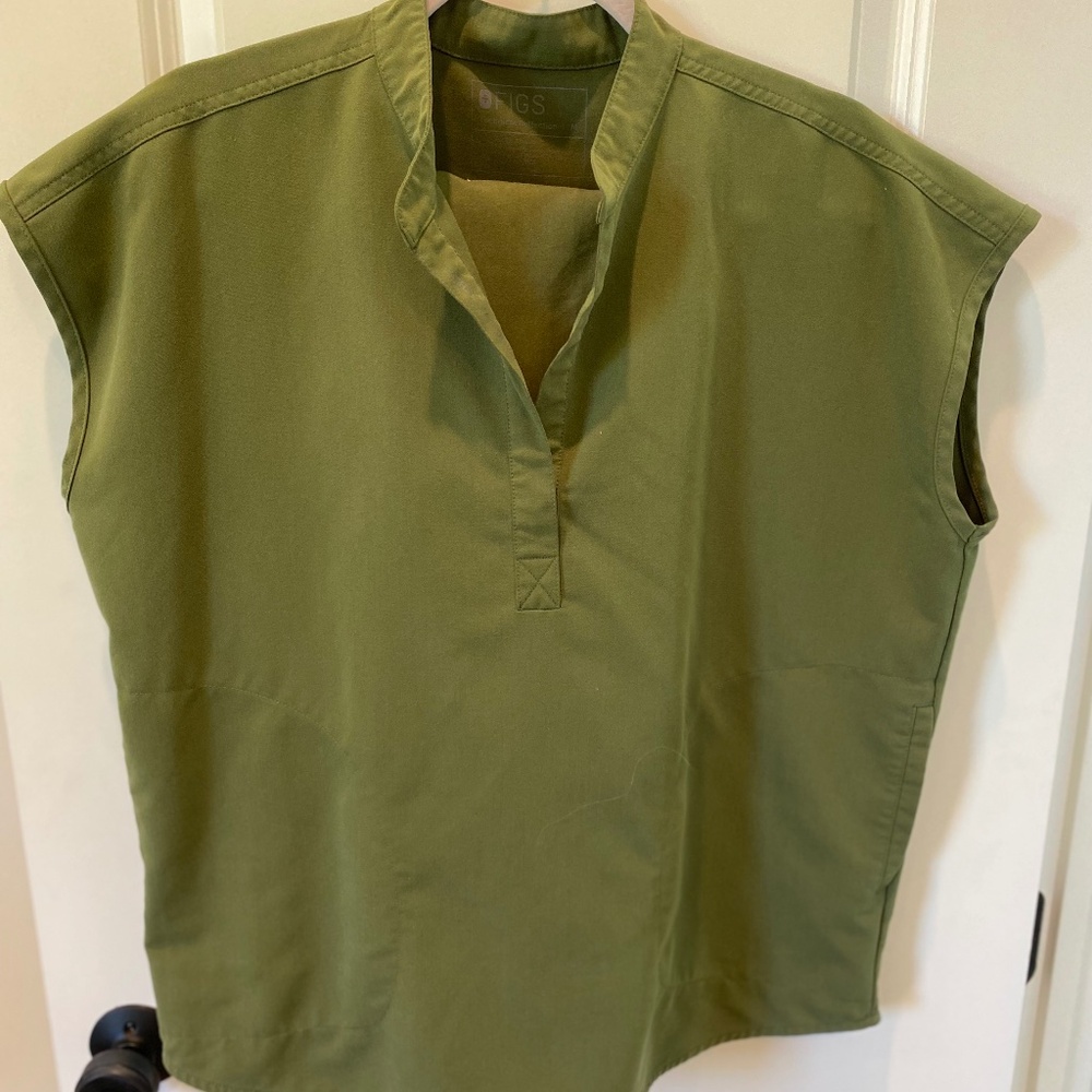 Figs Olive Green Rafaela Top M & Zamora Joggers M Tall